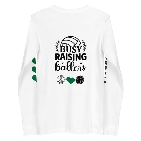 Peace Love Volleyball Shirts, Busy Raising Ballers, Volleyball Mom Shirts, Volleyball Mom Gifts, Mom Volleyball Shirt, Mom Volleyball gift