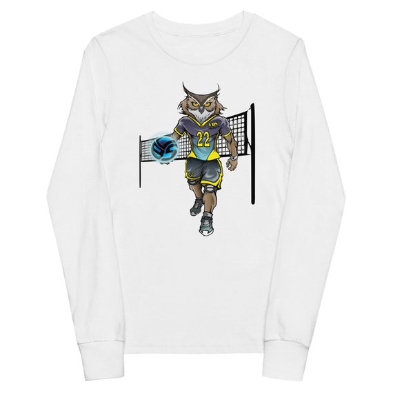 Volleyball Tee Shirt, Gifts for owl lovers, Owl lover gifts, Owl gifts for him, Owl gifts for her, Unique owl gifts, Owl items for gifts,