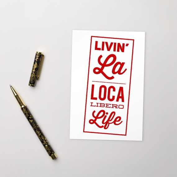 Livin La Loca Libero Life Volleyball Postcards, Postcards for Sale, Postcards For Framing, Libero Volleyball Posters, Volleyball Posters