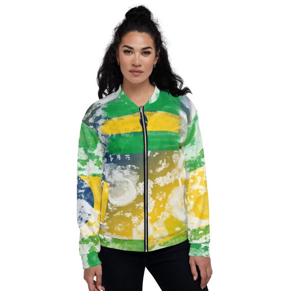 Tye Dye Bomber Jacket, Satin Bomber Jacket Green, , Brazil bomber jacket women, Varsity Bomber Jacket Satin, Colorblock Jacket Bomber