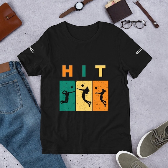 Volleyball Shirt, HIT Volleyball Vibes, giftful t shirt, funny t-shirte, humore shirt, shirting giftful, giftful quotes shirt, bestie gift,