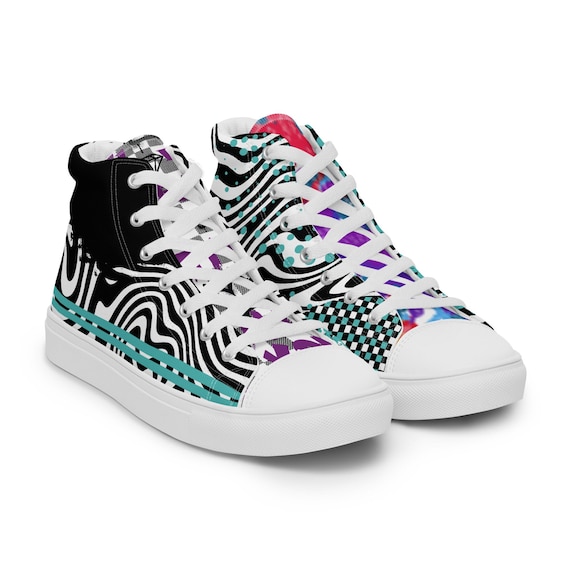 Tie Dye High Tops, Men's Boys Canvas Shoes, Volleyball Graffitti, Mens Canvas High Top Shoes, Mens Red Volleyball Shoes, Canvas Shoes Men's