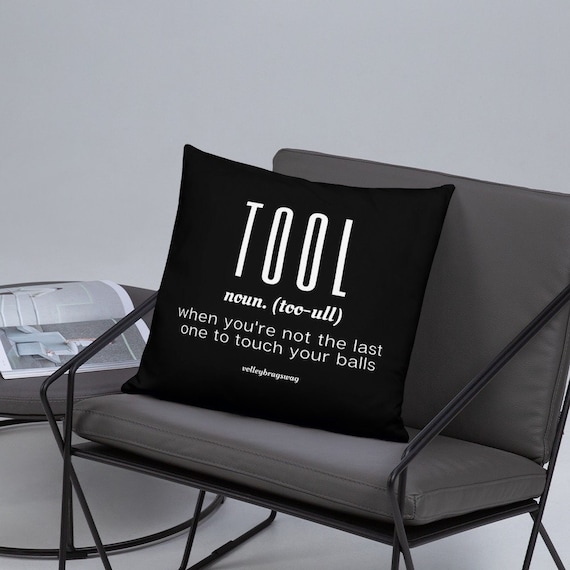 TOOL When You're Not The Last One To Touch Your Balls Volleyball Pillow, Volleyball Throw, Power Nap Pillows, Naptime Rectangle Throw Pillow