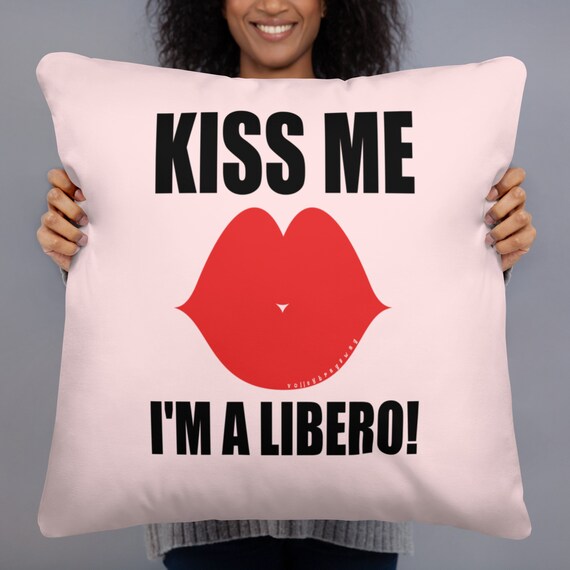 Kiss Me I'm A Libero Volleyball Pillow, Pillows For Sleeping, Power Nap Pillows, Naptime Rectangle Tooth Fairy Pillow, Color Block Pillow