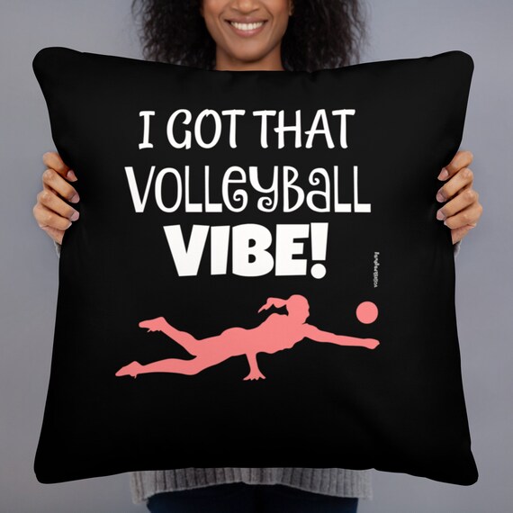I Got That Volleyball Vibe Volleyball Pillow, Volleyball Throw, Power Nap Pillows, Naptime Throw Pillows for Sleeping, Tooth Fairy Pillow