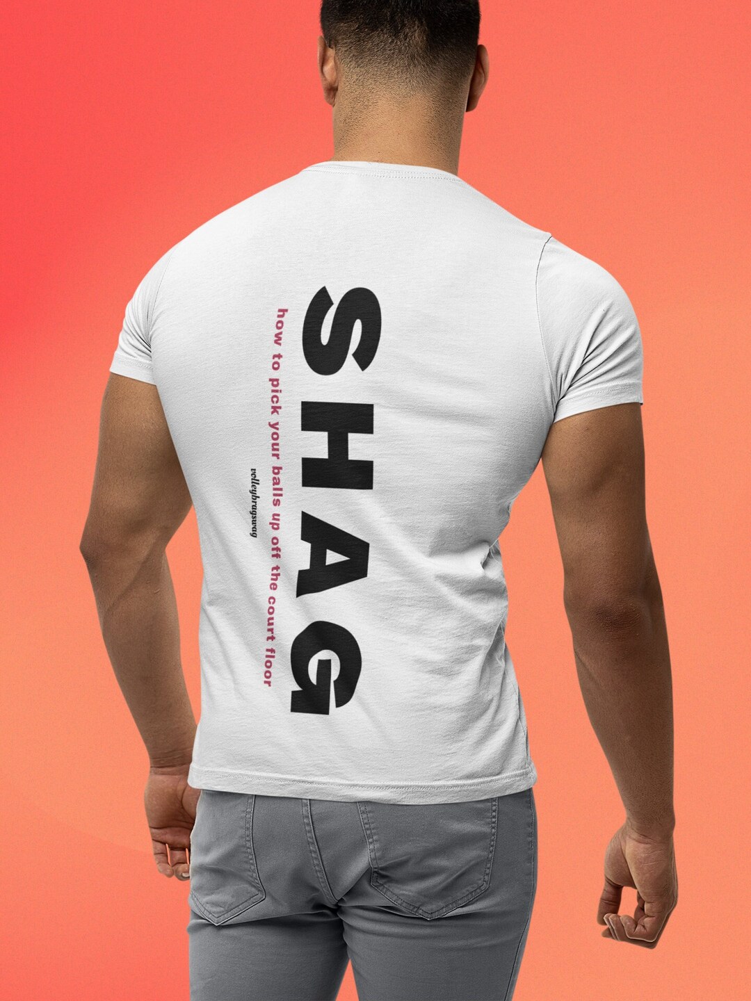 Volleyball Shirt, SHAG How to Pick Your up off the Court Floor, Forhim