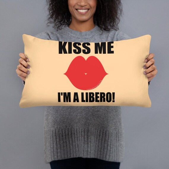 Kiss Me I'm A Libero Volleyball Pillows For Sleeping, Power Naptime Pillows, Rectangle Tooth Fairy Pillow, Color Block Pillow, throw