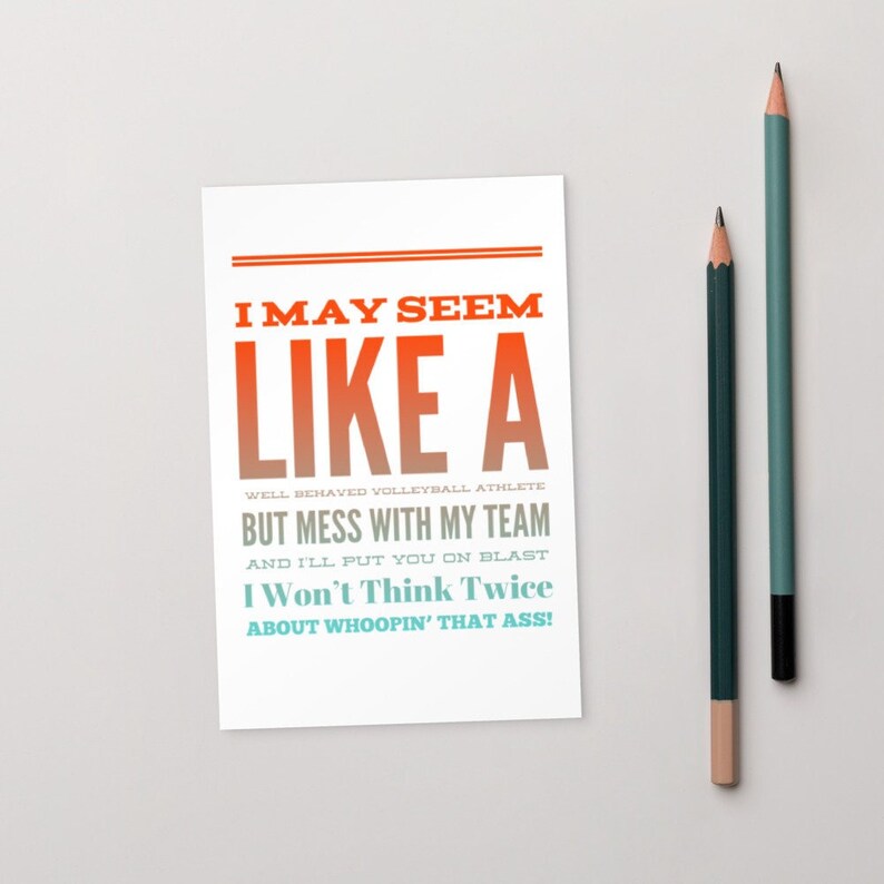 I May Seem Like A Well Behaved Volleyball Athlete but Mess With My Team