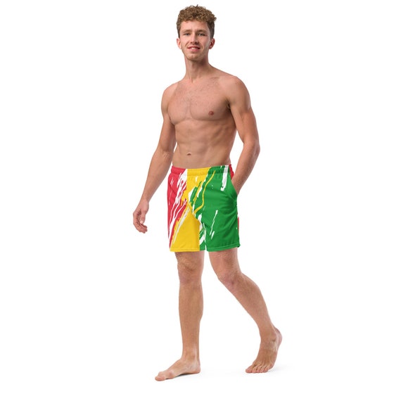 Volleyball Coverup Shorts, Men's Tie Dye swim trunks, Sand volleyball Boxer shorts, Funky Volleyball shorts, Ghana