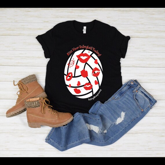 Volleyball Shirt, Kiss Your Volleyball Today, Funni Shirt, Girl giftful, shirte gift, Giftful Shirt Girl, Teenager Gift Shirts, Giftful