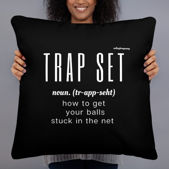 TRAP SET How To Get Your Balls Stuck in The Net Bed Pillows, Back Sleeper, Fluffy, Pillows for Bed, Shoulder Pillow, Side sleeper pillow,