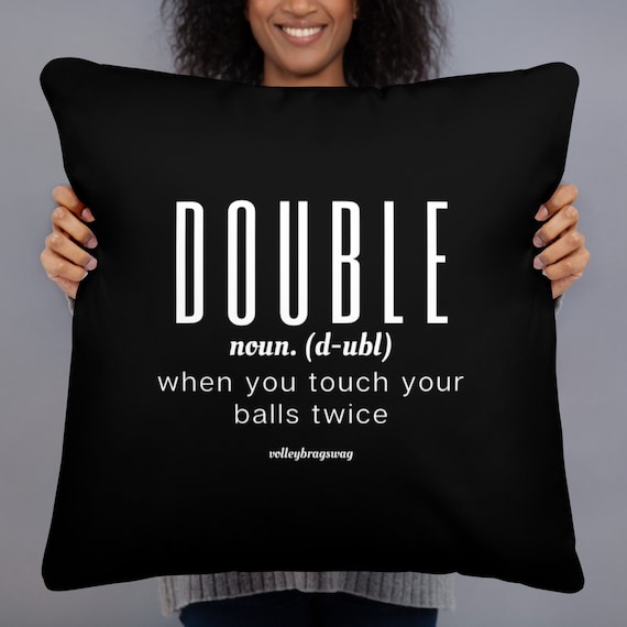 DOUBLE When You Touch Your Balls TwiceBack Sleeper, Soft Fluffy, Pillows for Bed, Shoulder Pillow, side sleeper pillow, back sleeper pillow