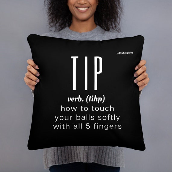 TIP How to Touch Your Balls Softly With 5 Fingers Volleyball Pillow, Power Naptime, Pillows for sleeping, Long lumbar pillow, tooth fairy