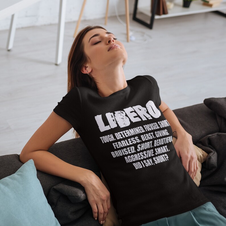 Libero Lettering LIBERO Tough, Determined Shirt, Funny Volleyball Libero Tshirt, Libero ...