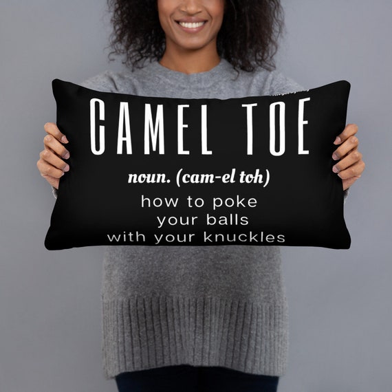 CAMEL TOE How to Poke Your Balls With Your Knuckles, Volleyball Naptime Pillow, pillows for sleeping, long lumbar pillow, tooth fairy Pillow