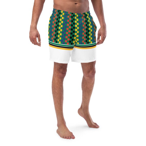 Sand Volleyball Boxer Shorts, Volleyball Coverup Shorts, Men's Tie Dye swim trunks, Funky Volleyball shorts, Kenya, Funky Athletic Shorts