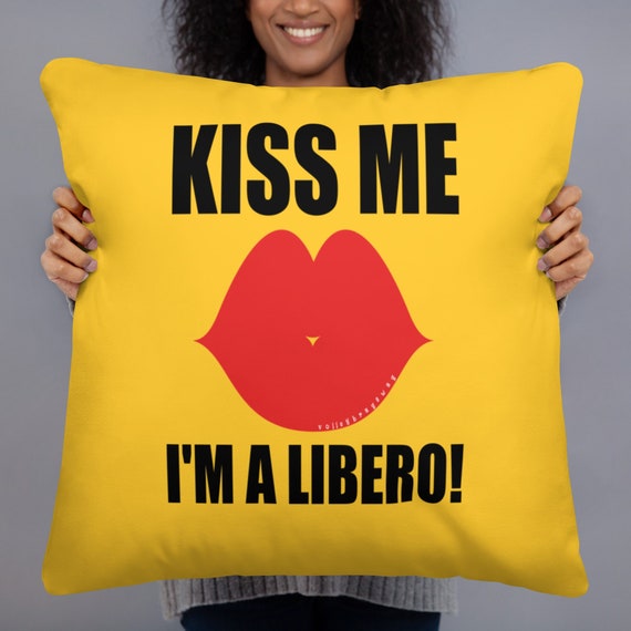 Kiss Me I'm A Libero Volleyball Pillow, Pillows For Sleeping, Power Nap Pillows, Naptime Rectangle, Tooth Fairy Pillow, Color Block Pillow,