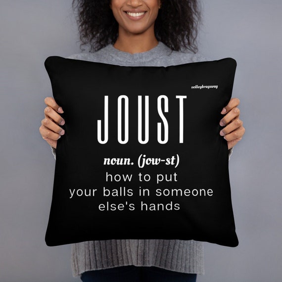 Joust How to Put Your Balls in Someone Else's Hands, Back Sleeper, Soft Fluffy, Pillows for Bed, Shoulder Pillow, side sleeper pillow,