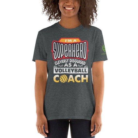 Coach Volleyball Gift, Volleyball Coach Gifts, Coach Gifts Volleyball, Im A Superhero Cleverly Disguised As A Volleyball Coach Shirt,