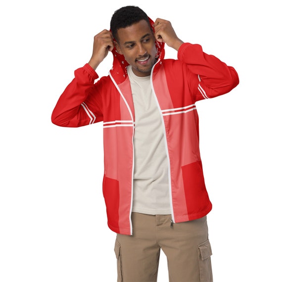 Mens Windbreaker Jacket with Hoodie, Wind Water Proof Jacket, Volleyball Jackets, unique gifts for volleyball coaches, Coach gifts