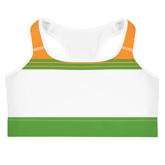 Yellow Sports Bra, India bra, Green Sports bra, White Sport Bra, Sports Bra Woman, Beach Bra, India Flag, Volleyball Jog Bra, beachwear,