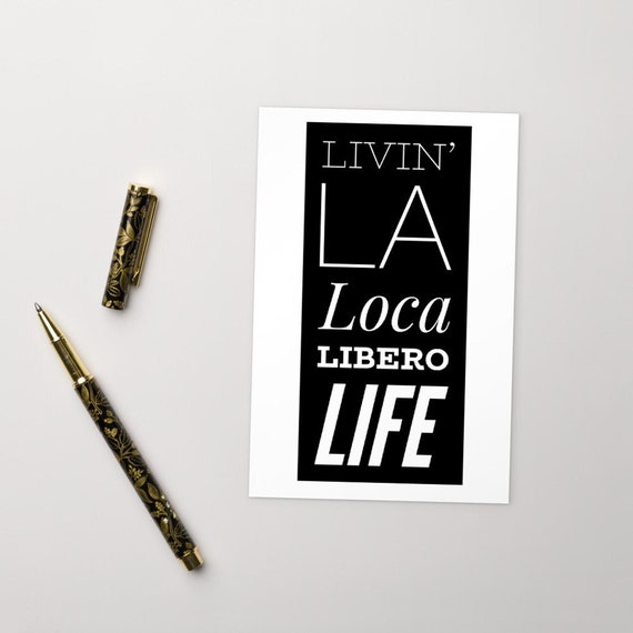 Livin La Loca Libero Life Volleyball Postcards, Postcards for Sale, Postcards For Framing, Libero Volleyball Posters, Volleyball Posters