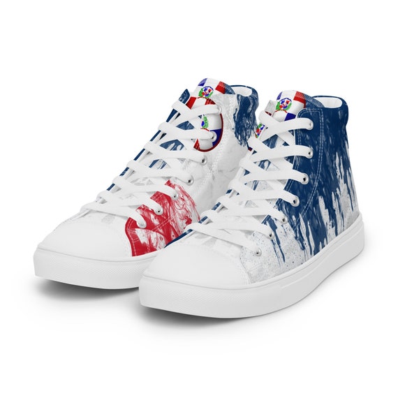 Women’s high top canvas shoes, Brazil, High Tops Canvas Shoes Women, Tie Dye Volleyball Shoes, High Top Volleyball Shoes,