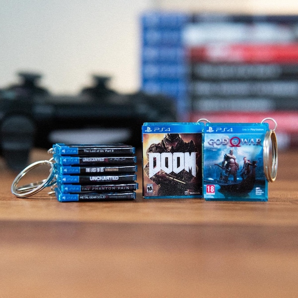 Miniature PS4 Keyrings - The Last of Us, Spider-Man & More!
