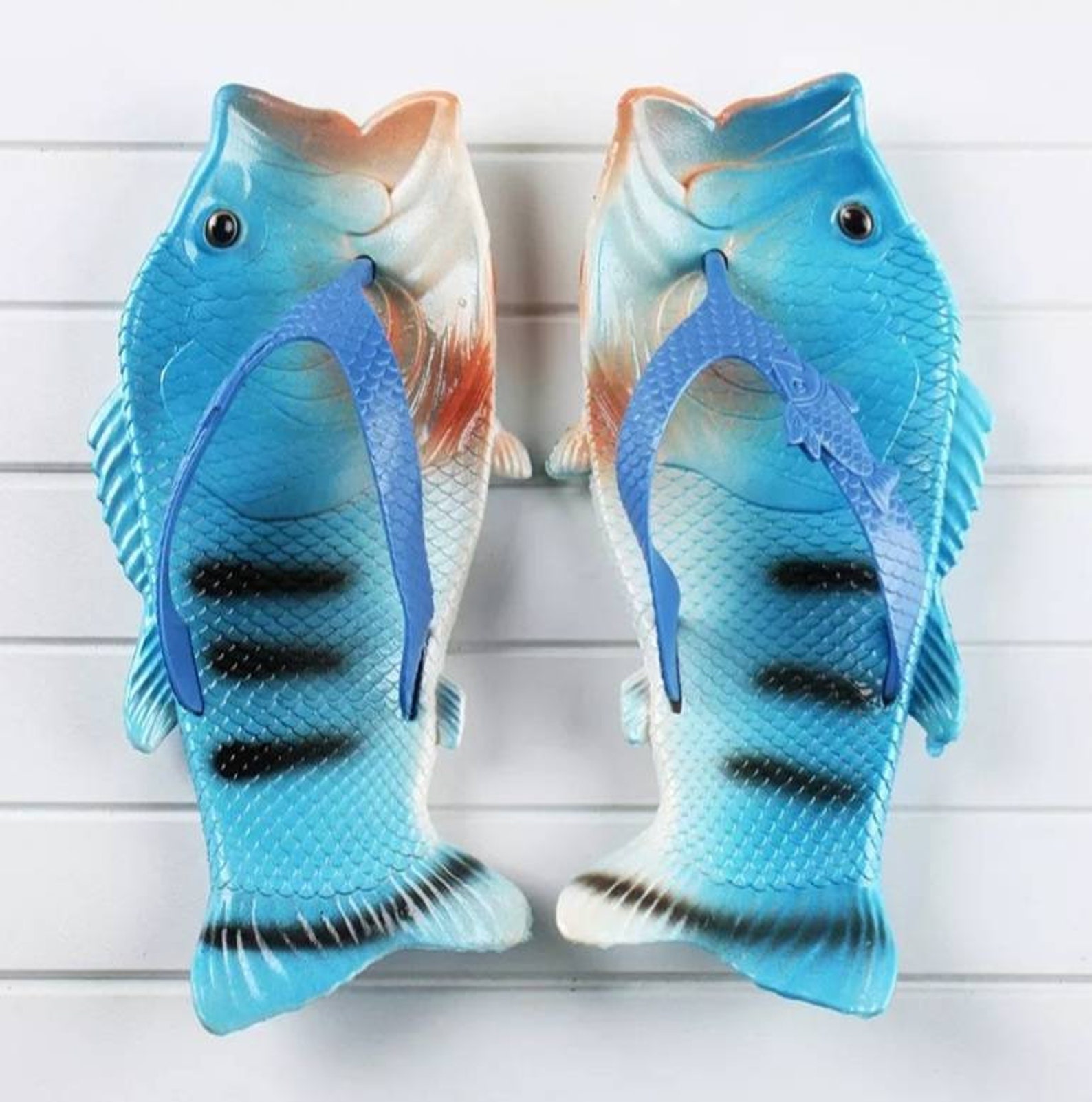 Stylist unisex fish slippers fun summer flip flops for boys Etsy