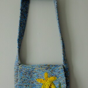 Lonely As A Cloud knitted shoulder bag imagem 5