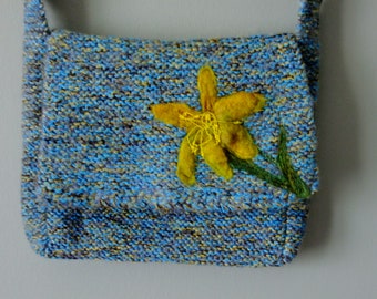 Lonely As A Cloud - knitted shoulder bag