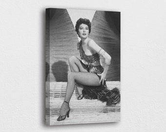art print Ava Gardner vintage portrait photo movie poster vintage poster housewarming gift for himher photo print wall decor