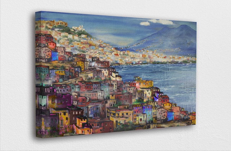 Painting Style Art Canvasnaples Italy Painting Style Art Etsy