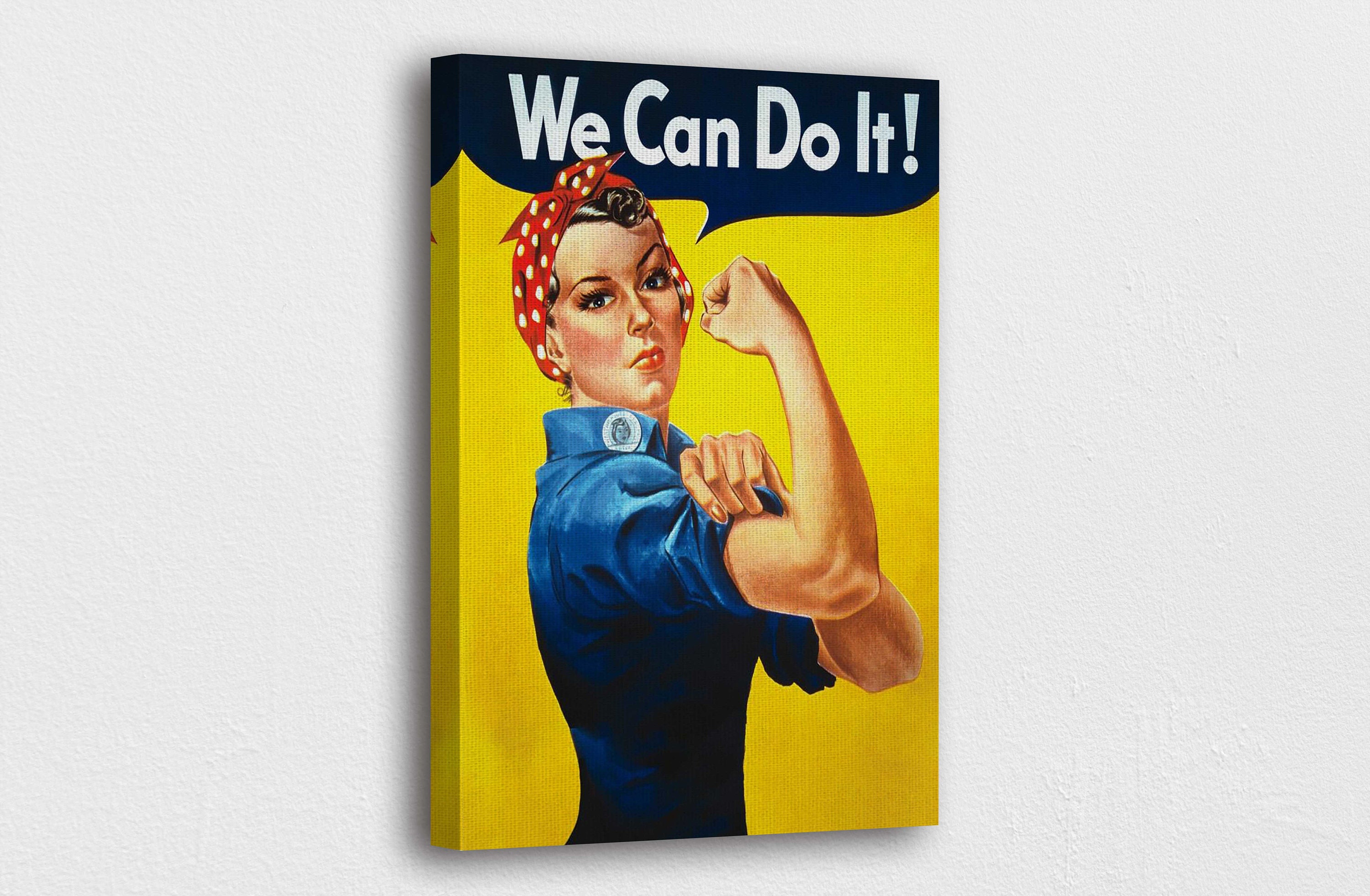 Motivational Art Canvaswe Can Do It Girl Power Art Canvas Etsy