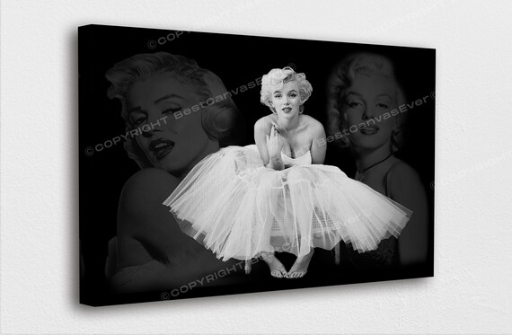 Marilyn Monroe The Blonde Bombshell 5 Panel Canvas Print Wall Art Home Decor 