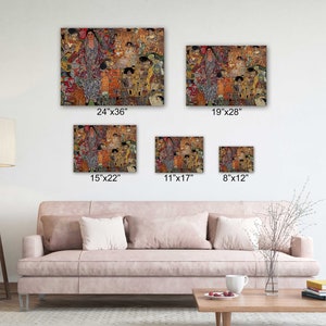 Collage Classical Art Canvas Poster by Gustav Klimt Art Canvas Poster ...