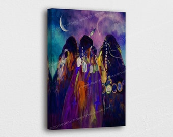 American Indian Art Canvas-Native American Modern Abstract Poster/Printed Picture Wall Art Decoration POSTER or CANVAS READY to Hang