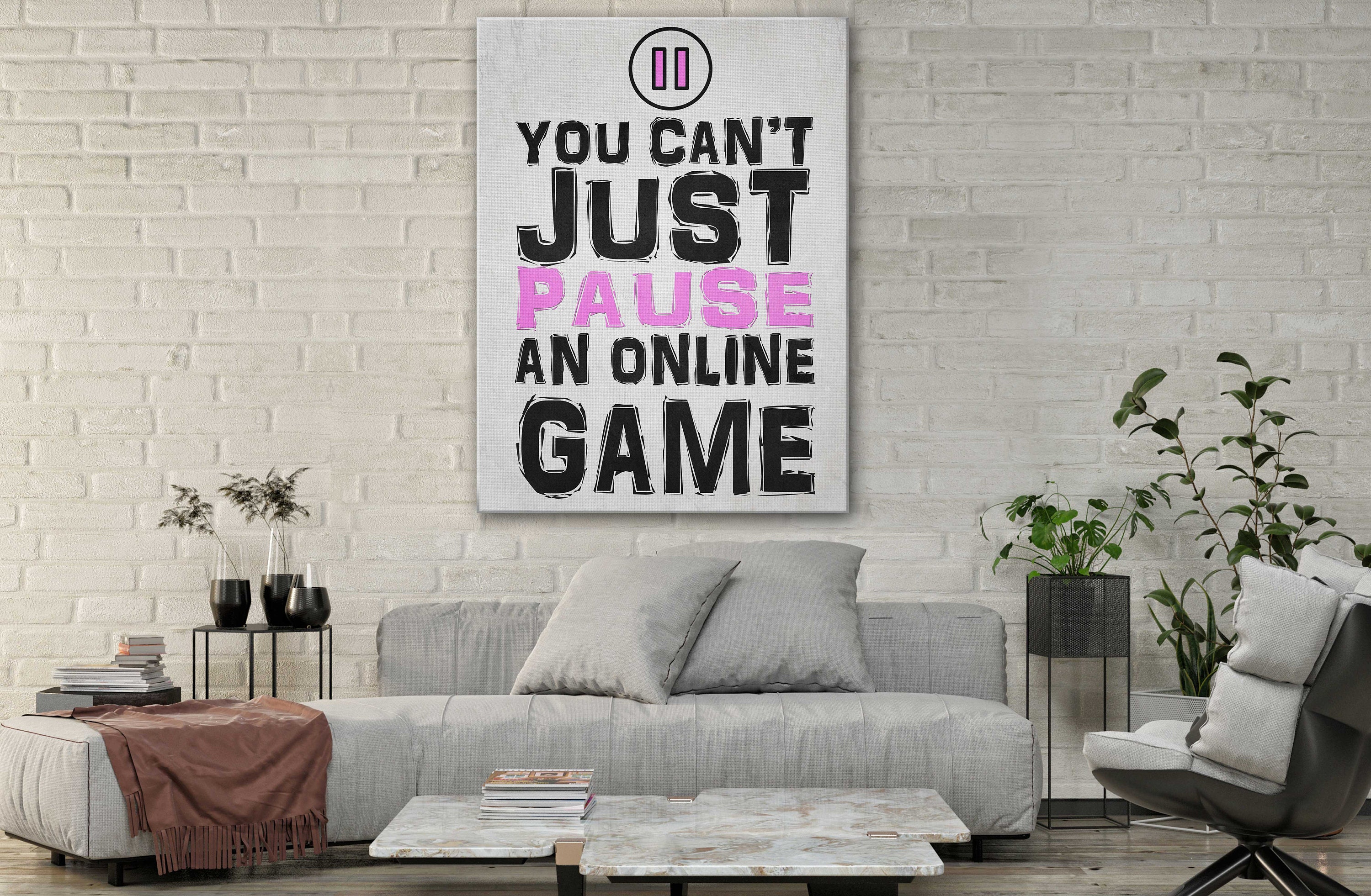 Video Games Art Canvas Girls Gamer Themed Wall Gaming Art Etsy