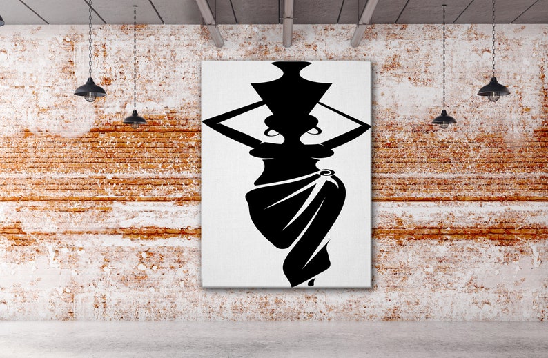 african art in black and white