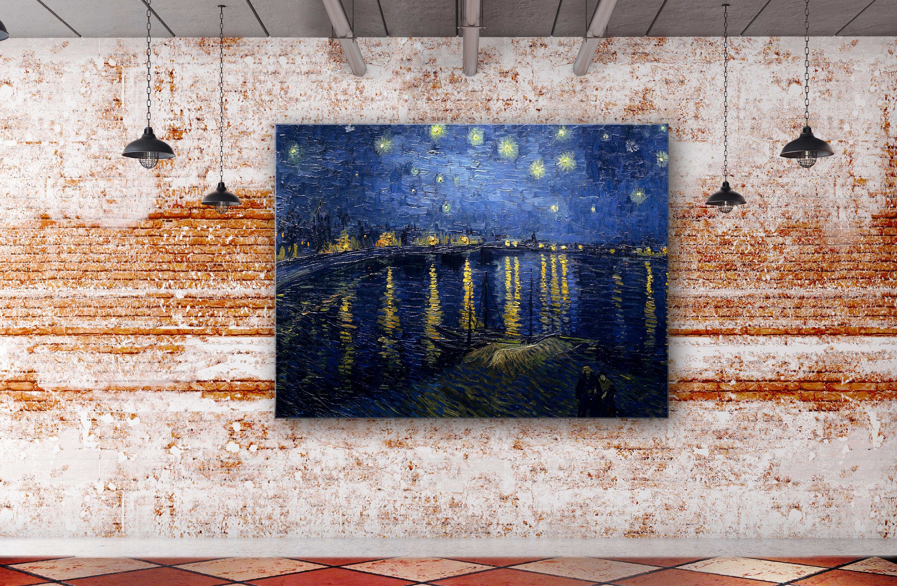 Discover Vincent Van Gogh Art Canvas - Starry Night Over The Rhone Canvas