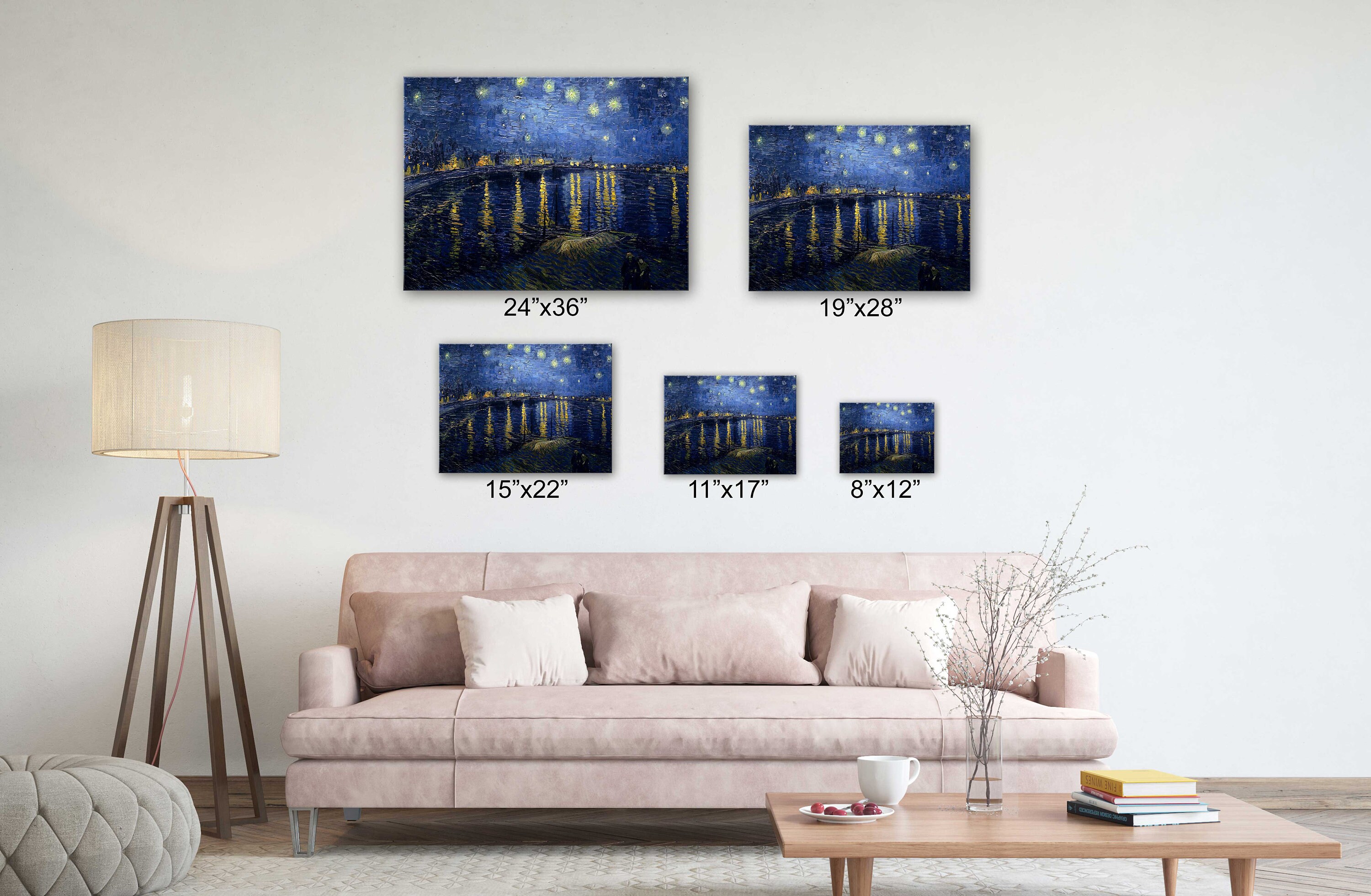 Discover Vincent Van Gogh Art Canvas - Starry Night Over The Rhone Canvas