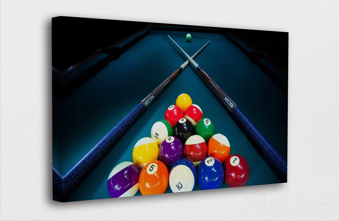 Game Room Wall Art Canvas Billiards Game Art Canvas Poster/gift/printed
