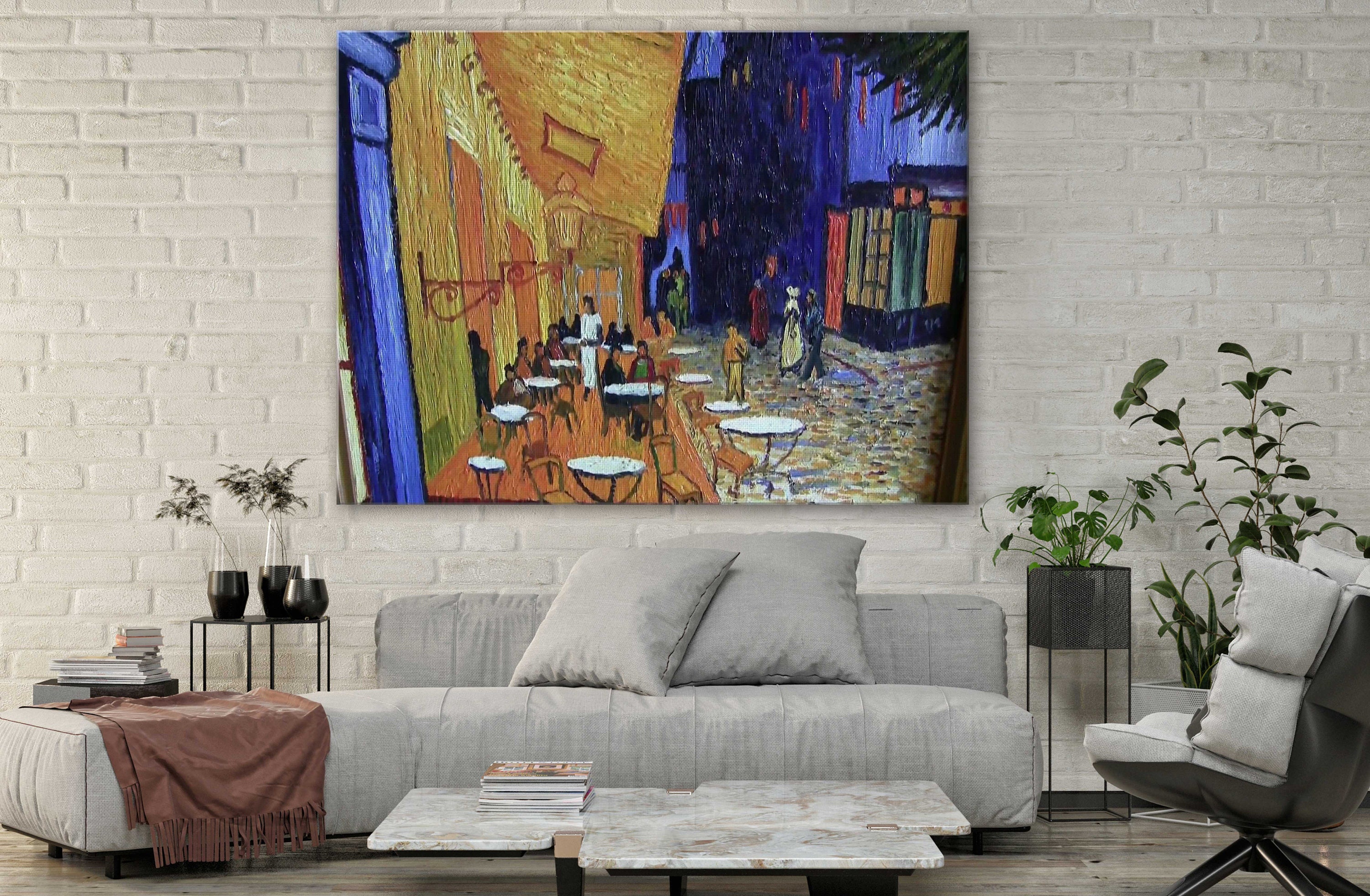Vincent Van Gogh Art Canvas-Cafe Terrace at Night Art Canvas | Etsy