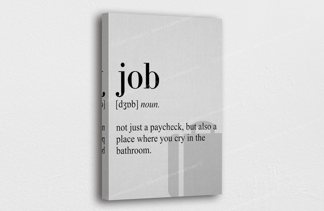Dictionary Definition Art Canvasjob Word Definition Art Poster/gift/printed Picture Wall Art