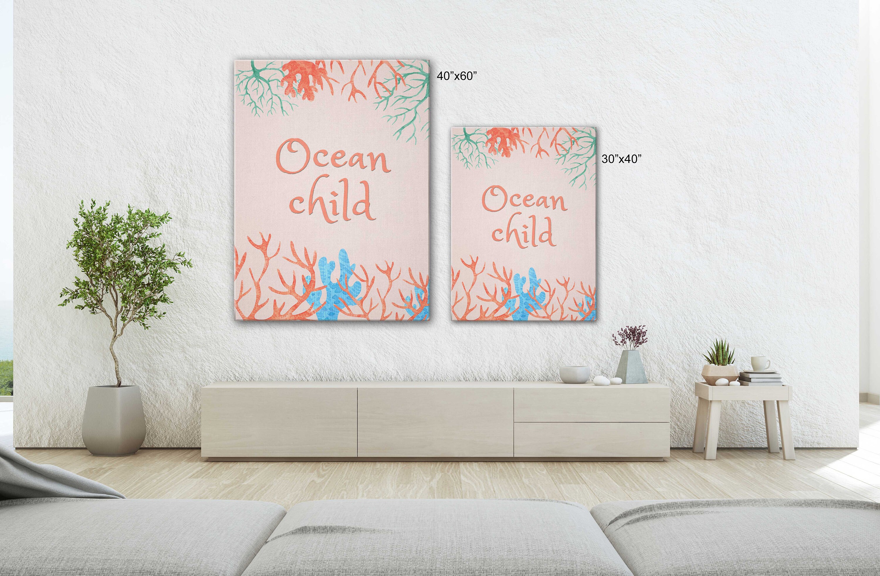 Badezimmer Kunst Leinwand Girly Badezimmer Zitat Ocean | Etsy