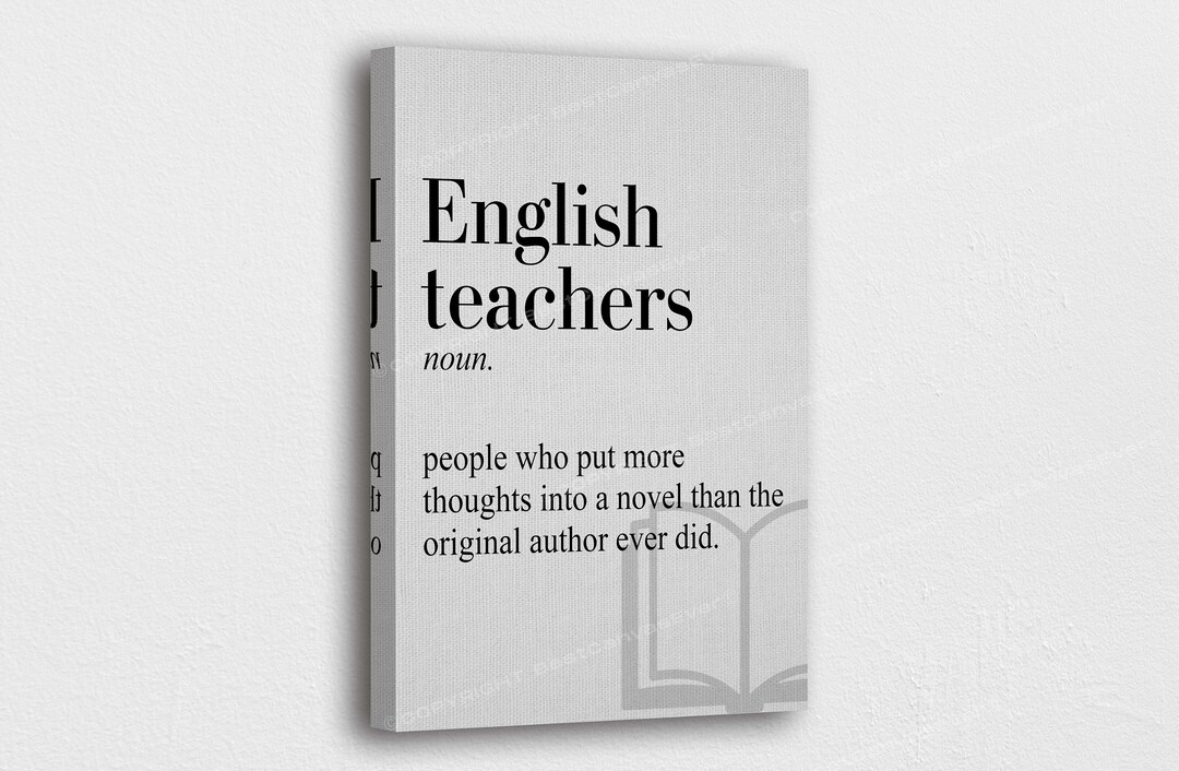 Dictionary Definition Art Canvas English Teachers Definition Etsy
