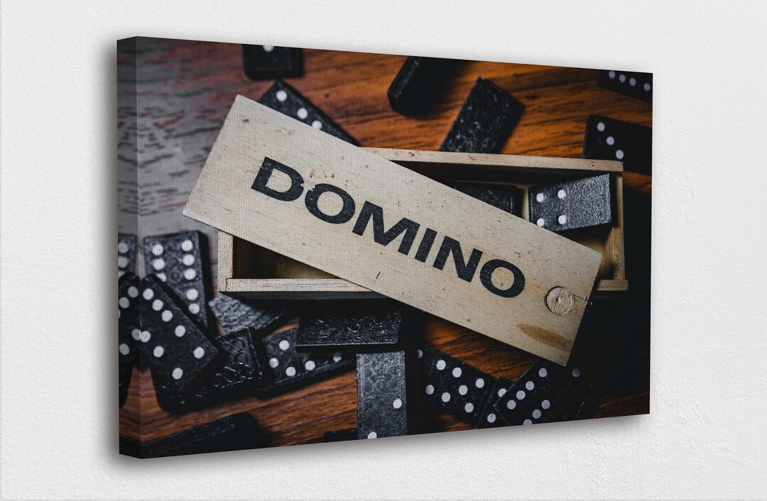 Game Room Wall Art Canvas Dominoes Game Art Canvas Poster/gift/printed