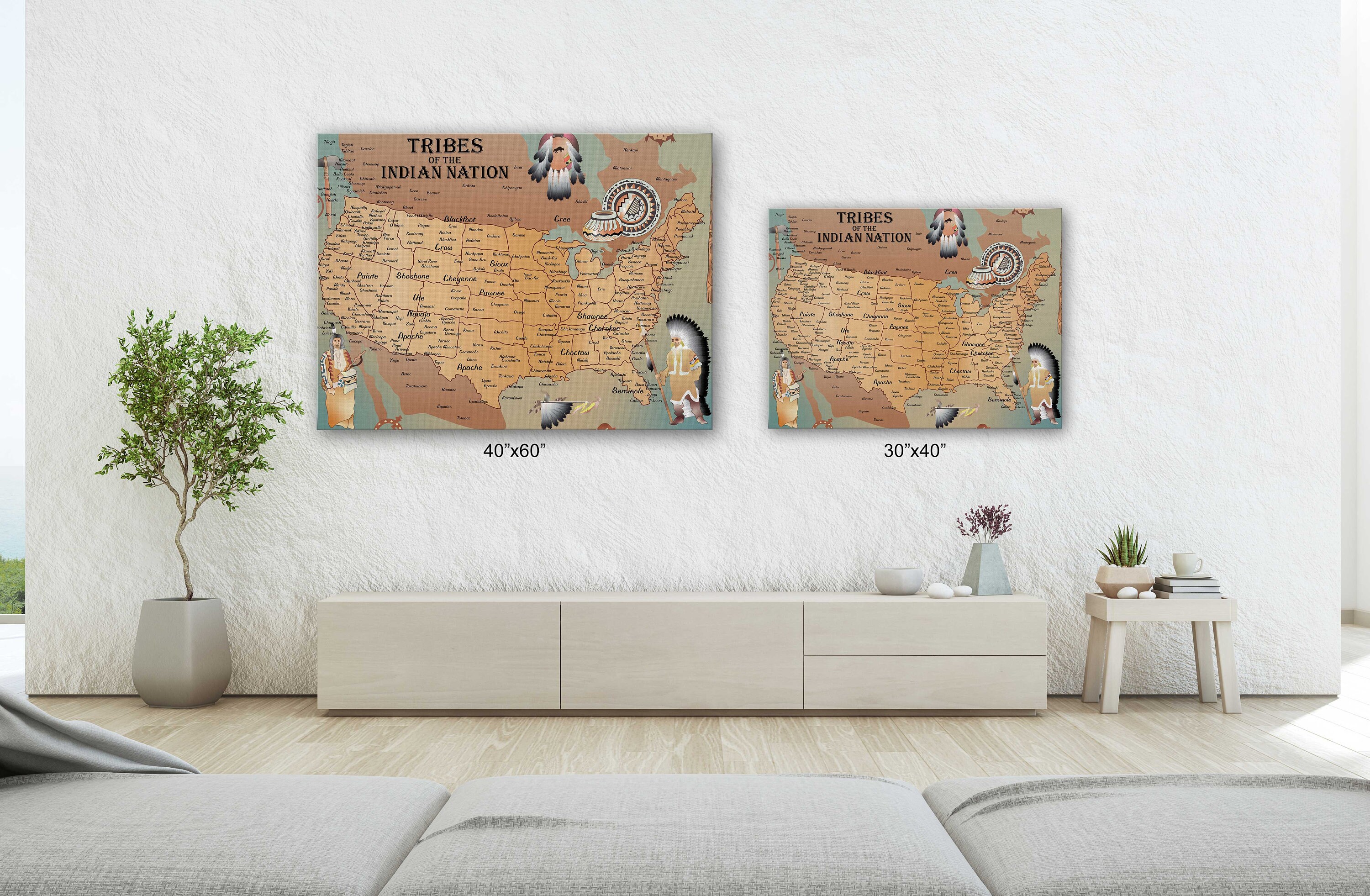 20+ American Indian Canvas Art
