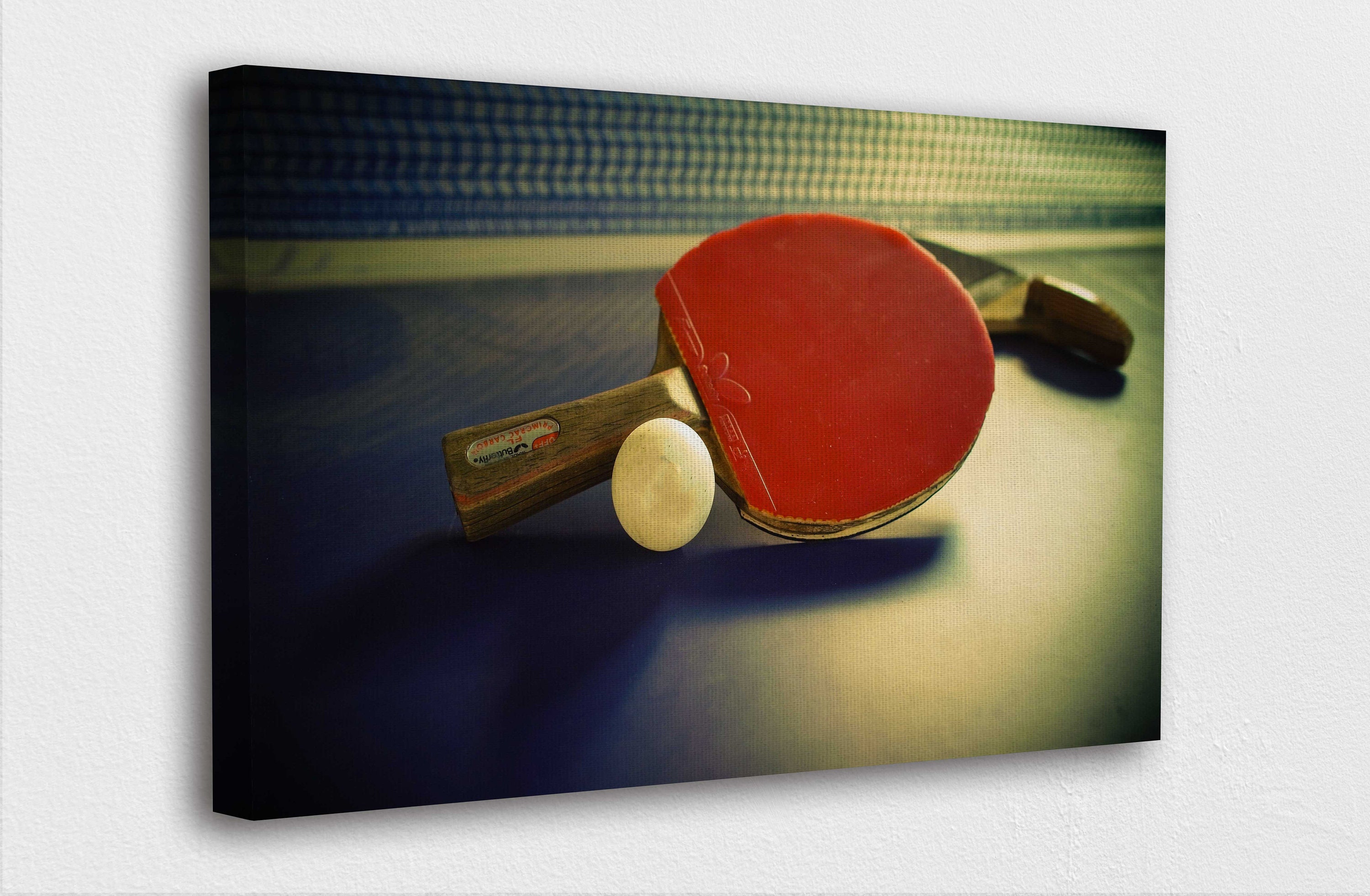 Game Room Wall Art Canvas Ping Pong Game Art Canvas Etsy