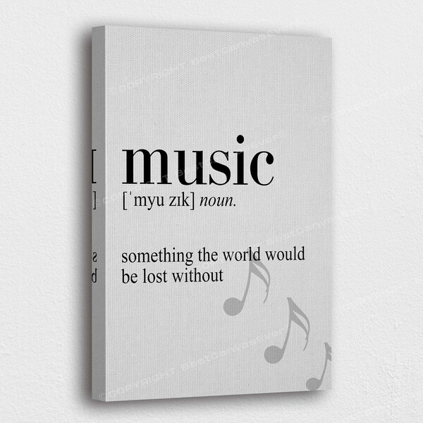 Music Definition Printable Art Etsy
